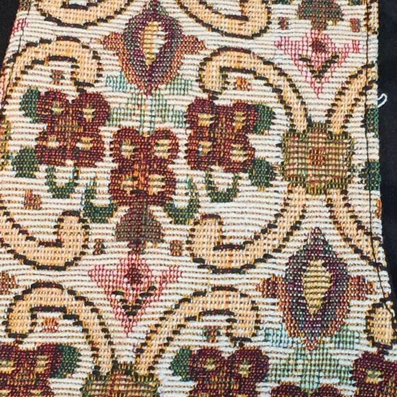 Katch Me Retro BoHo NWT Biker Vintage Cowboy Suede Leather Tapestry Vest L G - Picture 8 of 8